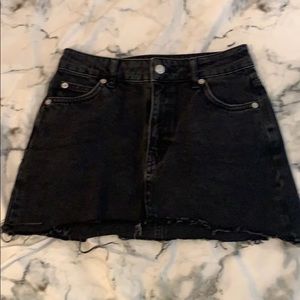Black Mini Jean Skirt from Top Shop